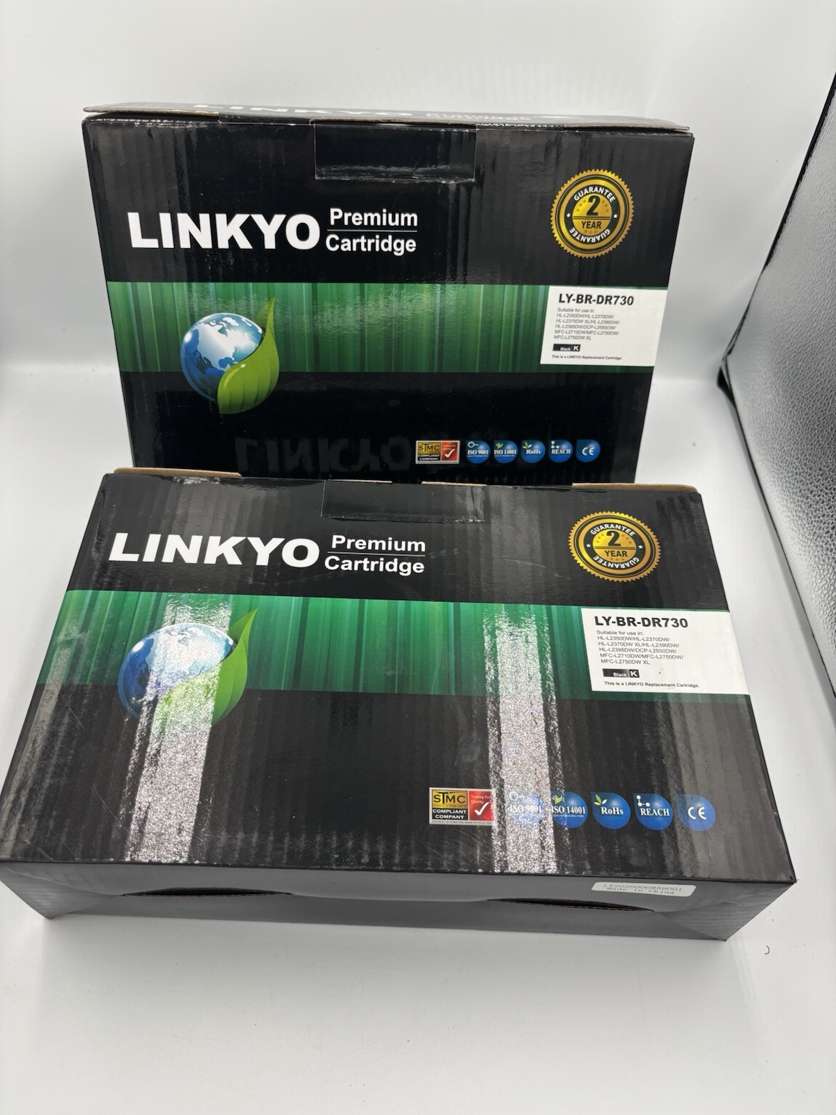 2 Pack LINKYO DR730 Drum Units for Brother MFC-L2710DW HL-L2350DW New NOS