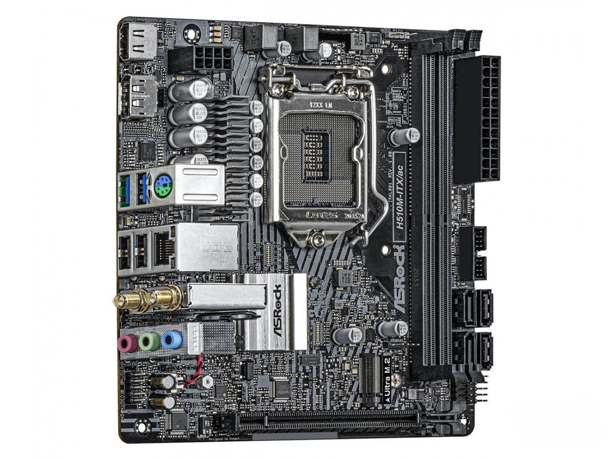 For ASRock H510M-ITX/ac motherboard LGA1200 DDR4 64GB HDMI+DP Mini-ITX Tested OK
