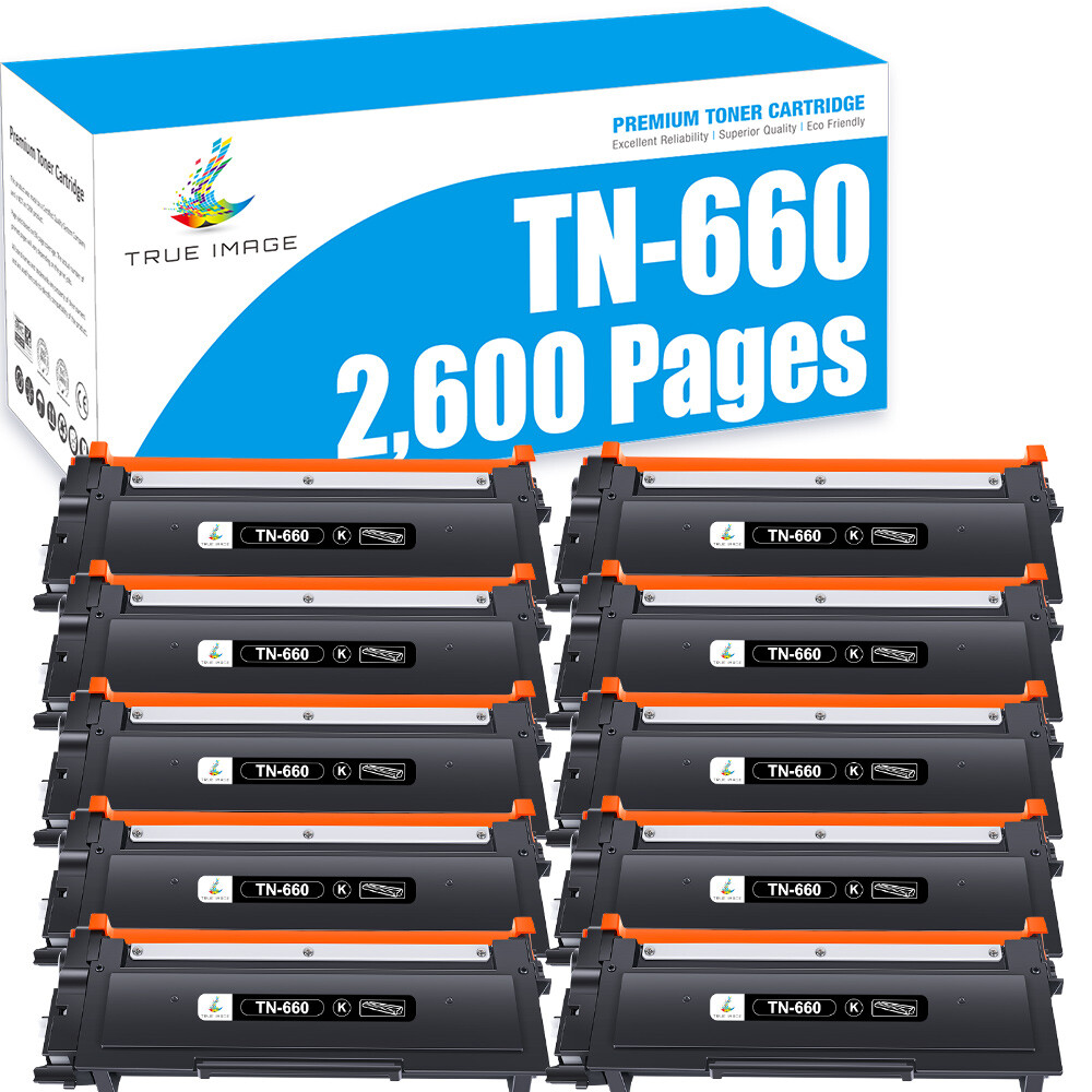 10x TN660 Toner Cartridge Compatible With Brother TN-660 DCP-L2540DW MFC-L2700DW