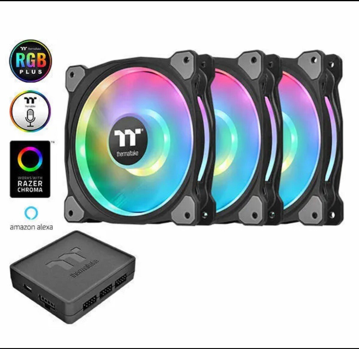Thermaltake Riing Duo 14 RGB Plus Radiator PWM Fan (5 - 3 Pack)