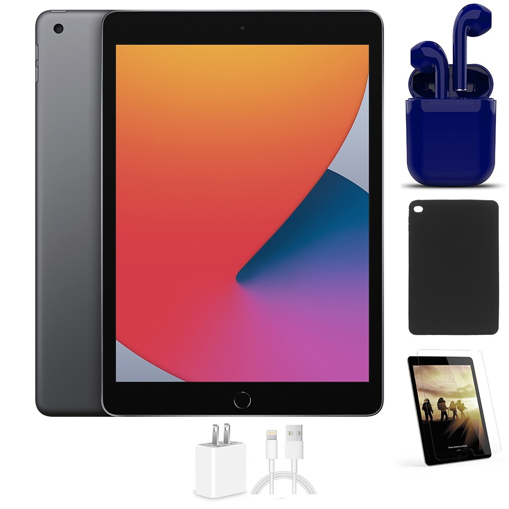 Apple iPad 10.2-Inch, Space Gray, 32GB, Wi-Fi Only, Essential Bundle - Good