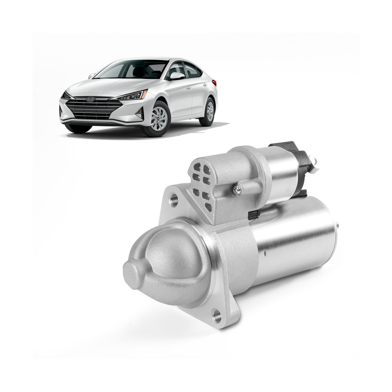 New Starter Motor 12V 1.2KW CW 13T, 36100-2E551 Compatible with Hyundai Elant...