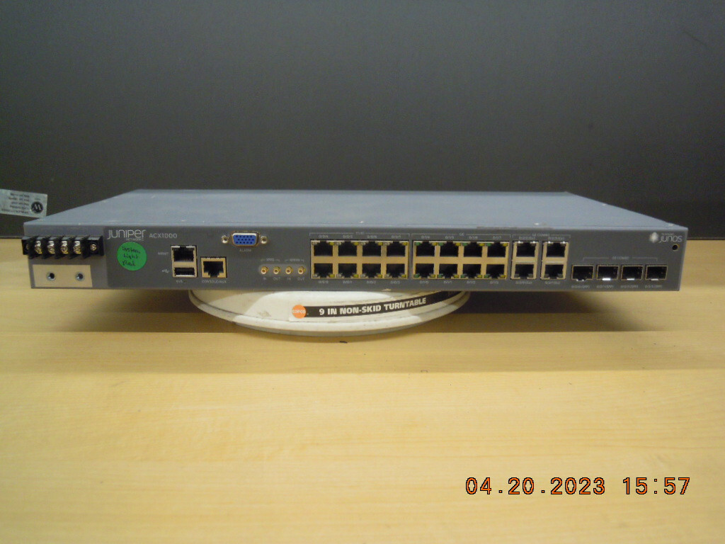 Juniper ACX1000-DC 8 x T1/E1, 8 x 1GbE, 4 x 1GbE Combination Access Router #R185
