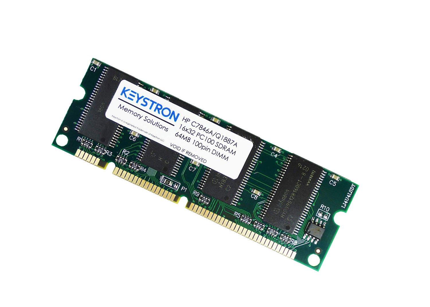 Replacement for 64MB PC100 100MHz non-ECC Unbuffered CL2 100-Pin DIMM Memory C39