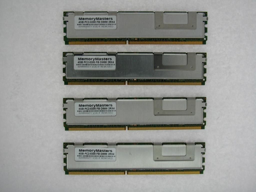 16GB (4x4GB) MEMORY Dural Rank PC2-5300F For HP/Compaq Workstation xw6400 xw660