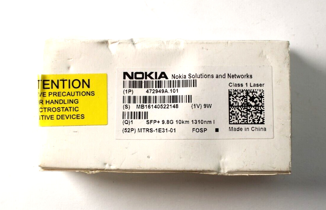 NOKIA FOSP 472949A.101 SFP+ 9.8G 10km 1310nm I-Temp Optical Transceiver