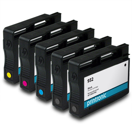 Remanufactured Ink Cartridge for HP 932 933 5Pk - OfficeJet 6100 6600 6700