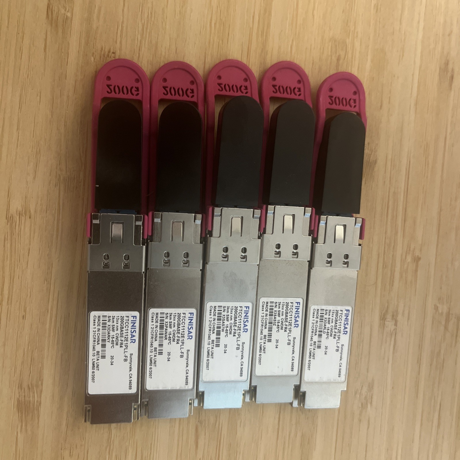 Finisar FTCC1112E1PLL-FB 200G QSFP56 FR4 3km SMF PAM4 Optical Transceiver Module