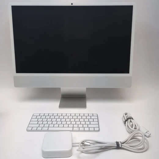 Apple iMac 24" (256GB SSD, Apple M1, 3.20GHz, 8GB, 7-Core GPU) Silver -...