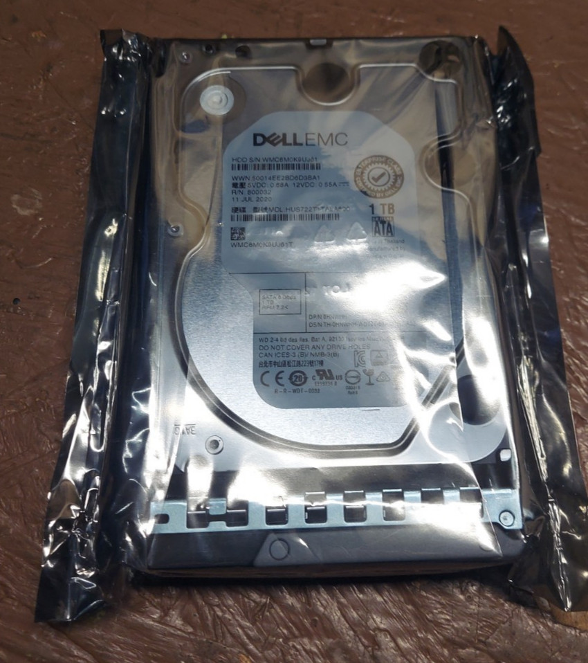 Dell 1TB SATA 3.5in Hard Drive, 7.2K rpm,  P/N: 0HNWHH