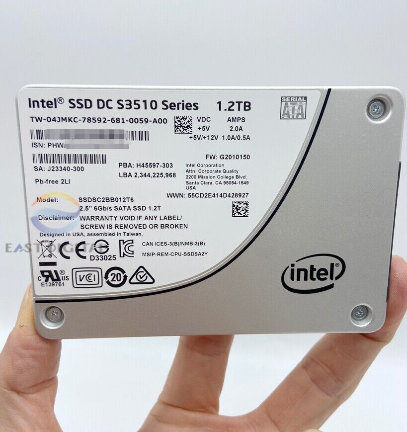 Intel SSDSC2BB012T6 ​SSD DC S3510 Series 1.2TB 2.5