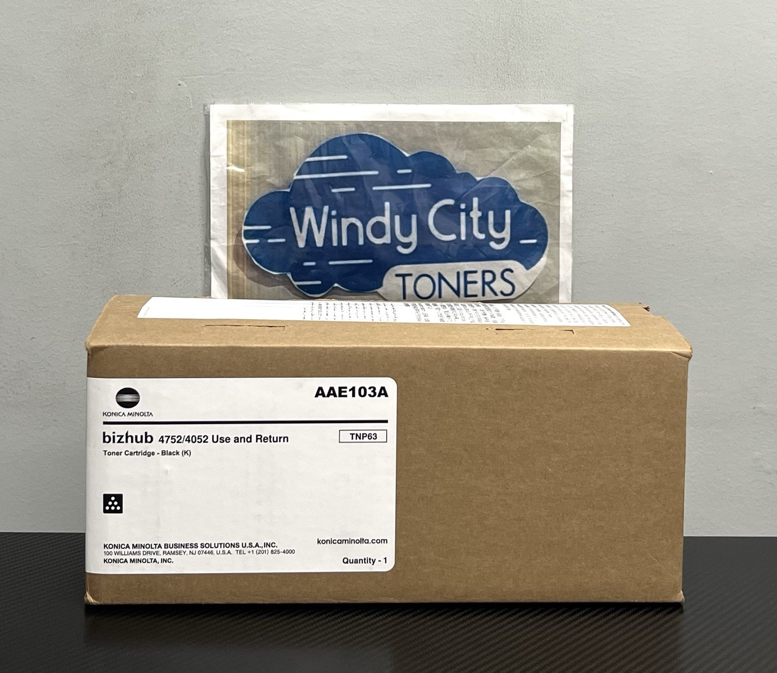 Konica Minolta TNP63/TNP64 Black AAE103A/AAE1011 Genuine Toner 25k pg 4052/4752