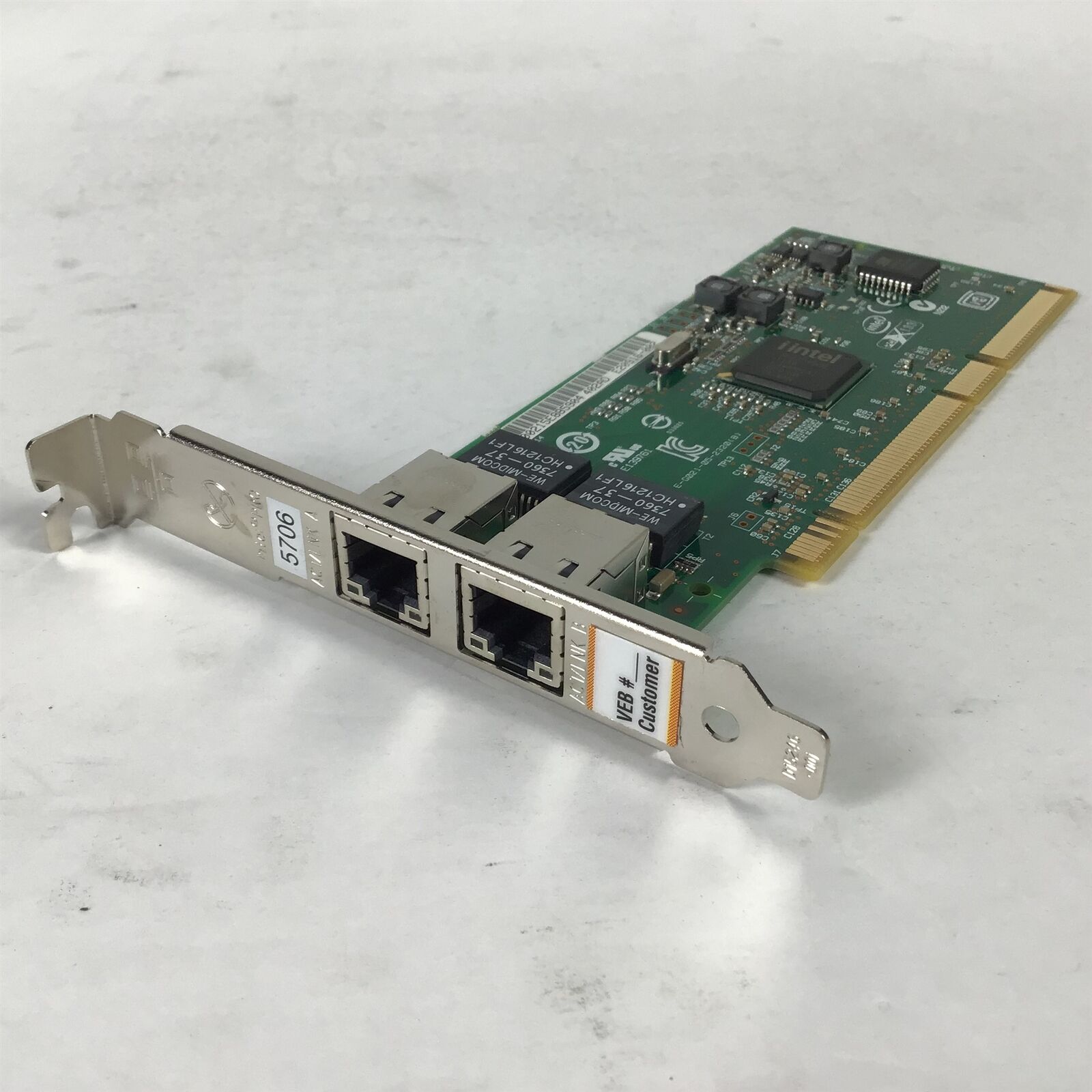 IBM 00E0826 Dual Port 1GB Network Adapter Full Height PCIe Card