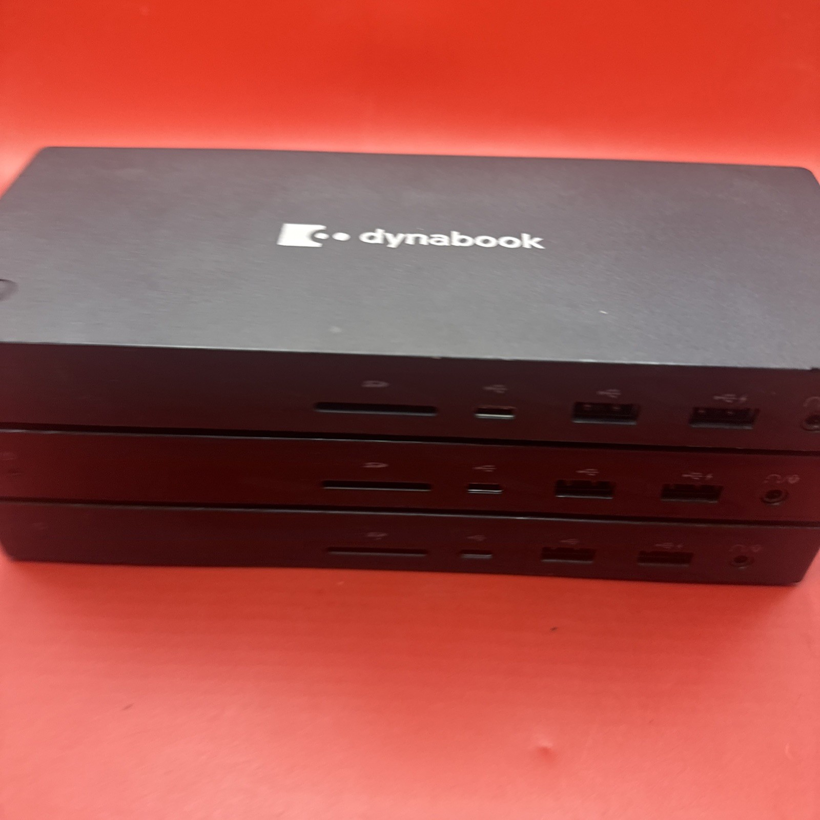 Lot Of 3 Toshiba Dynabook USB-C Docking Station PA5356U-1PRP - No Power Adapter