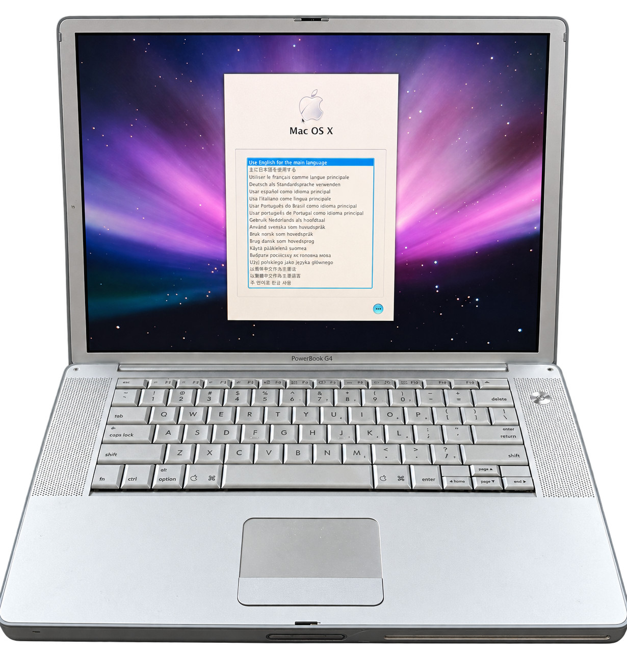 Apple PowerBook G4 15" A1095 1.5GHz 1.25GB RAM 80GB Mac OS X Leopard
