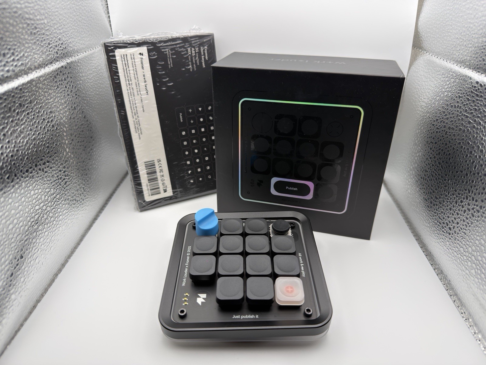 Work Louder Micro Pro x Framer Keyboard w/ Icon Keyset