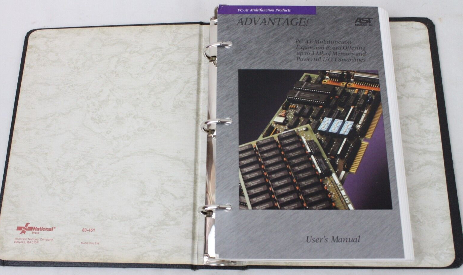 Vintage AST Research PC-AT Multifunction Manual RAMpage AT Super Pak Software