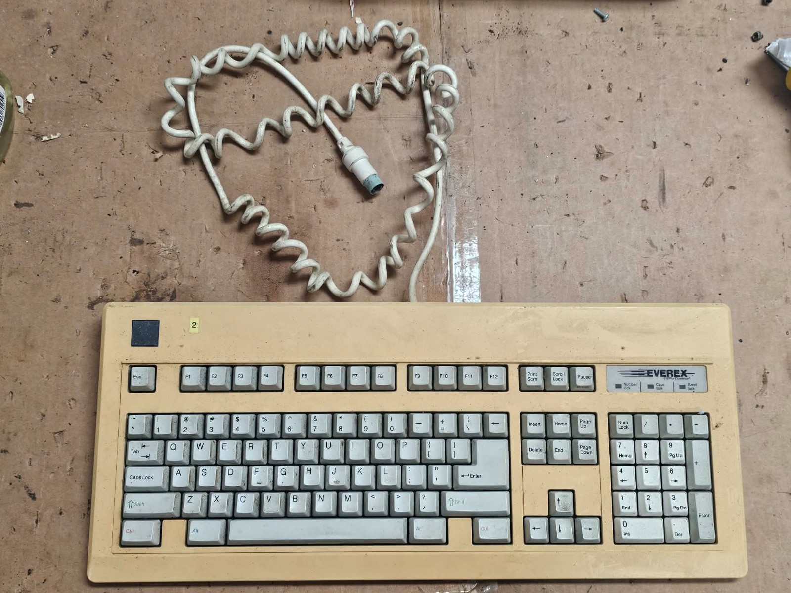 Rare Vintage Everex Enhanced Keyboard PER-00120-00 NMB Clicky Space Invaders