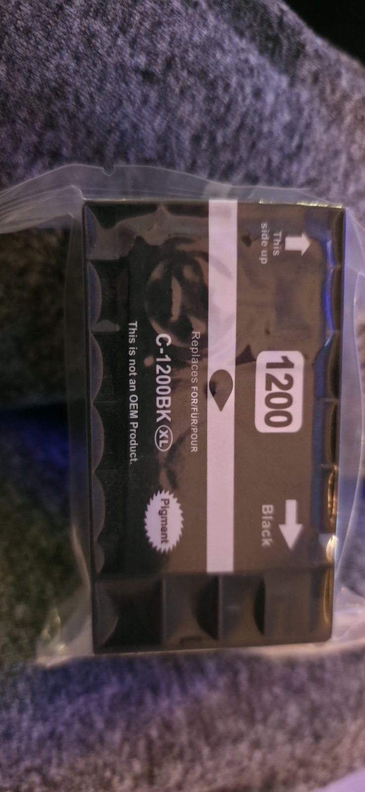 Unopened. CP-1200XL BK Compatible Black Printer Ink Cartridge. For Canon Printer