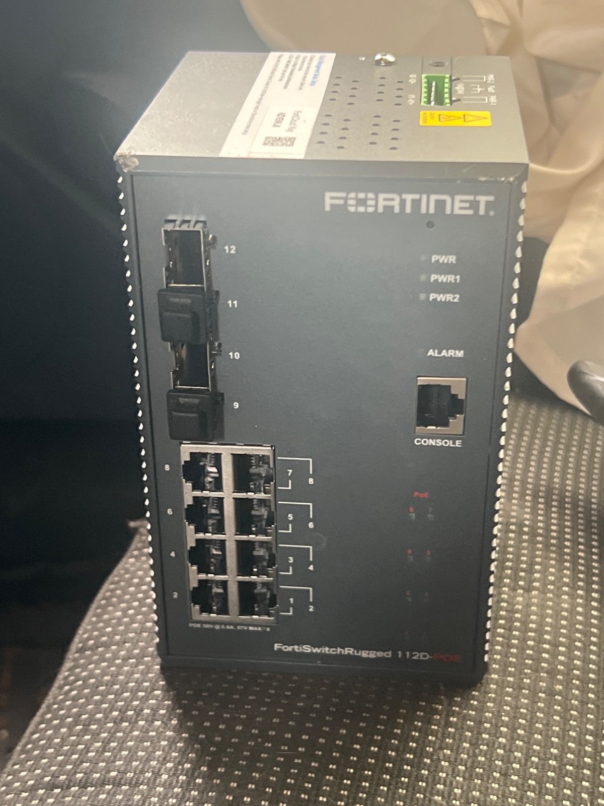 Fortinet FortiSwitch Rugged 112D-POE Tower Ethernet Switch - FSR-112D-POE