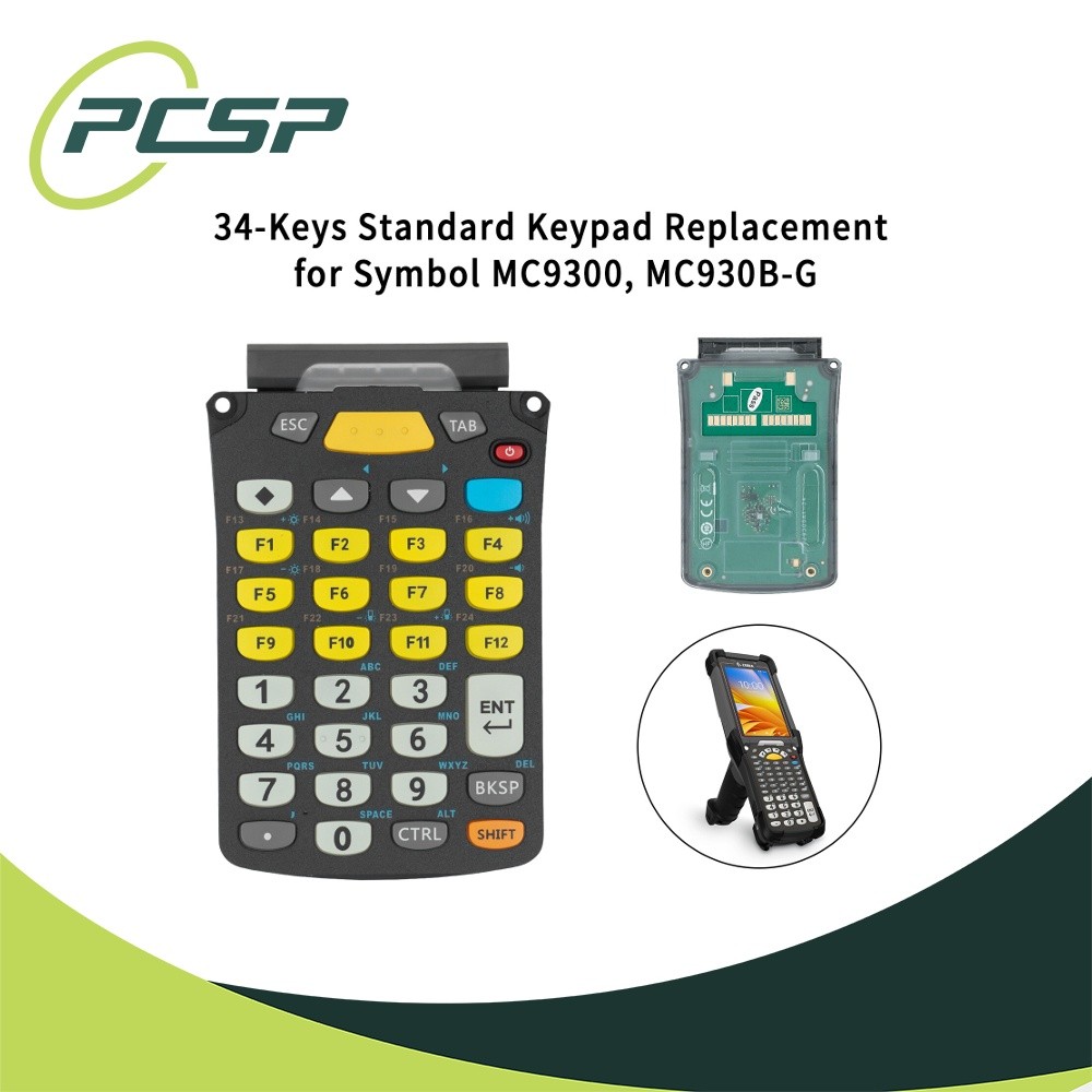 Genuine New Symbol OEM 34-Key Keypad Replacement for Symbol MC9300 MC930B-G