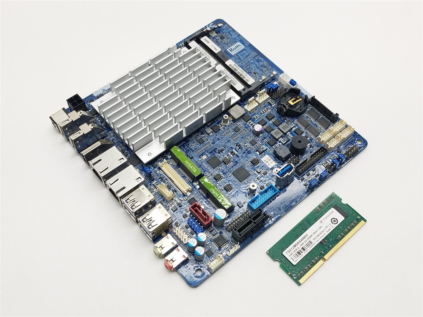 Transcend 71140-001 REV 2.0 Celeron N3160 1.60GHz 4GB Main Board ITX Motherboard