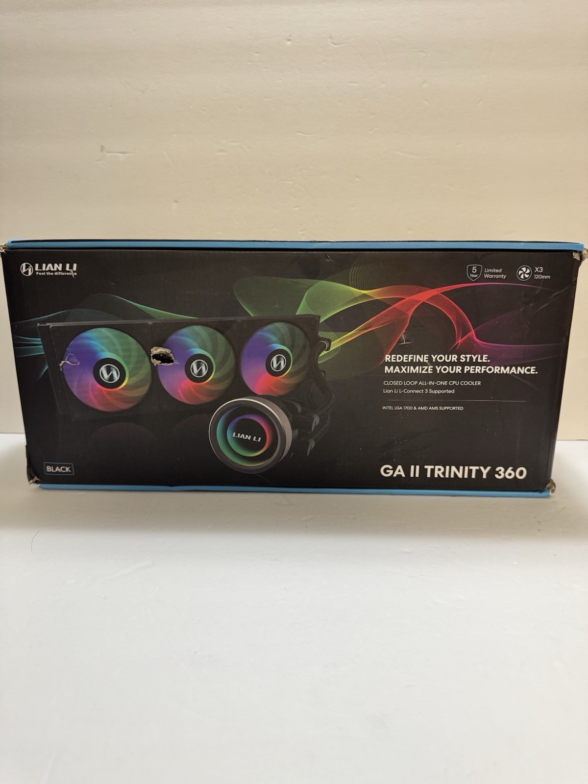 Lian Li Galahad II Trinity Processor liquid cooling system with GA2T36B Black