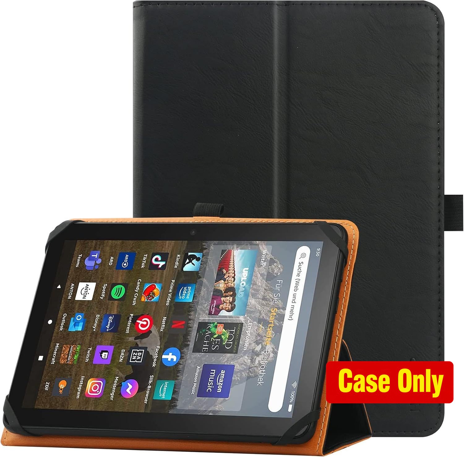 Case for 7 inch 8 inch Tablet, Folio Protective Cover with Adjustable Stand