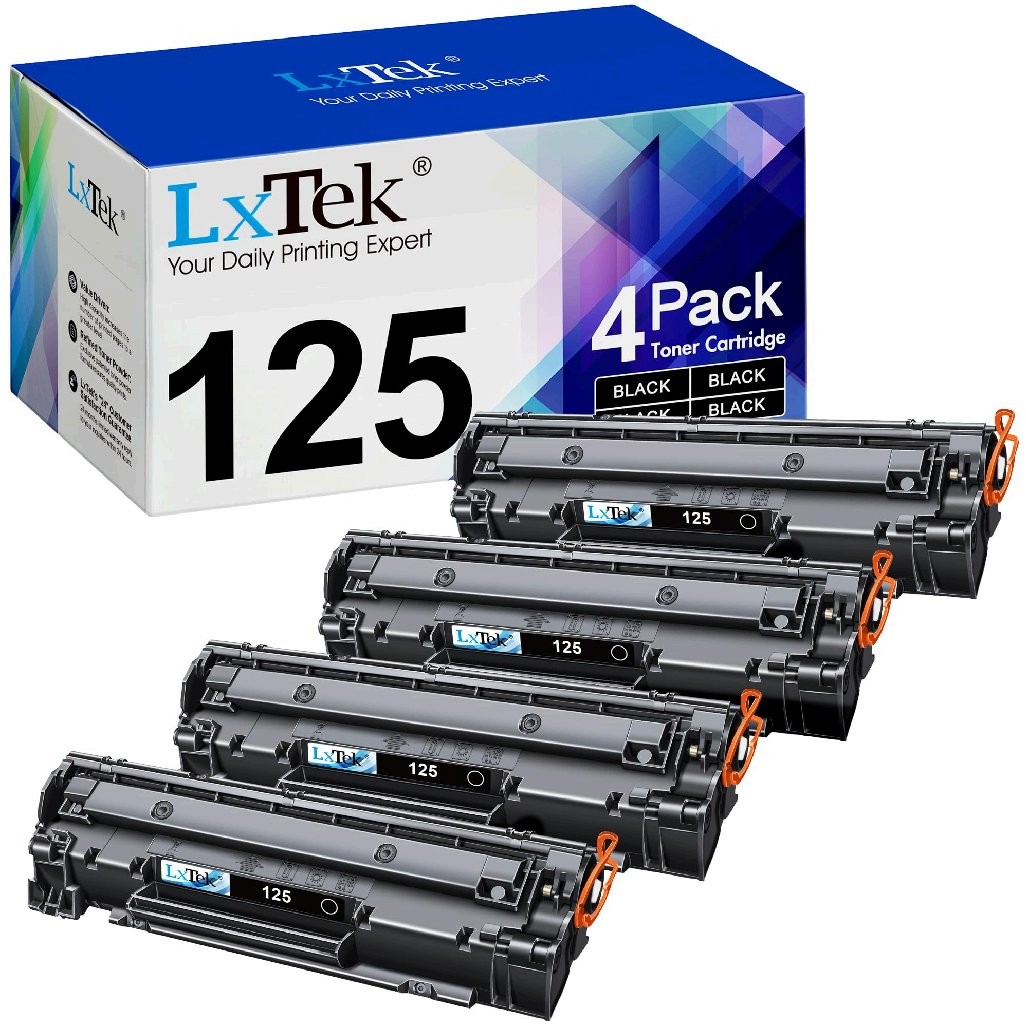 LxTek CRG-125 Black Toner Cartridge 4 Pack Open Box