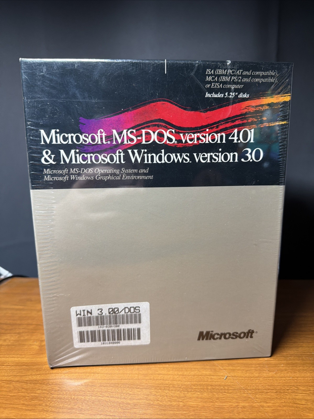 Microsoft MS-DOS Version 4.01 and Microsoft Windows Version 3.0 SEALED NEW 