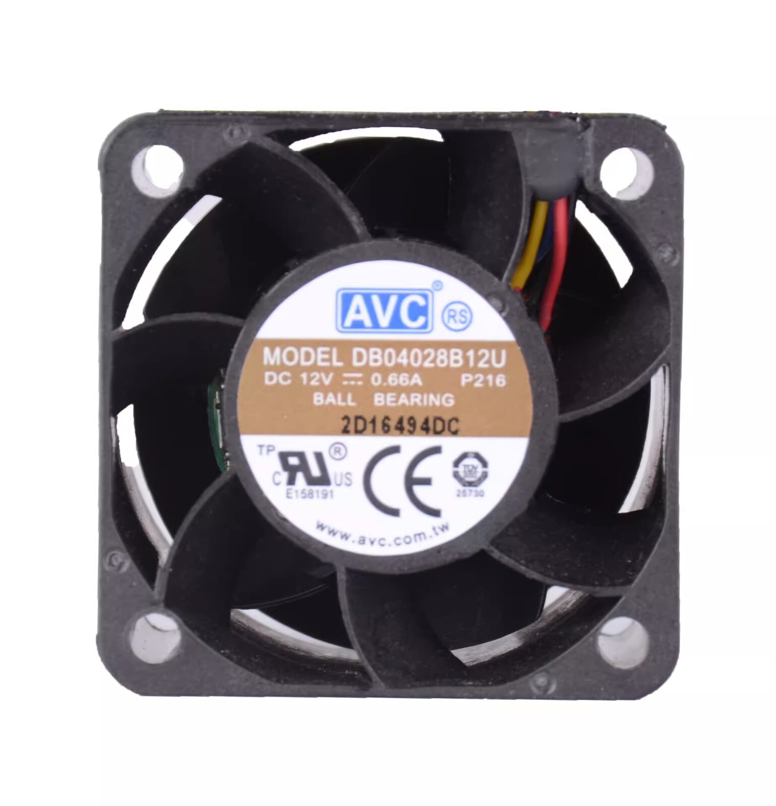 AVC DB04028B12U 4028 DC12V 0.66A 4CM 4-Wire PWM Speed Control Fan