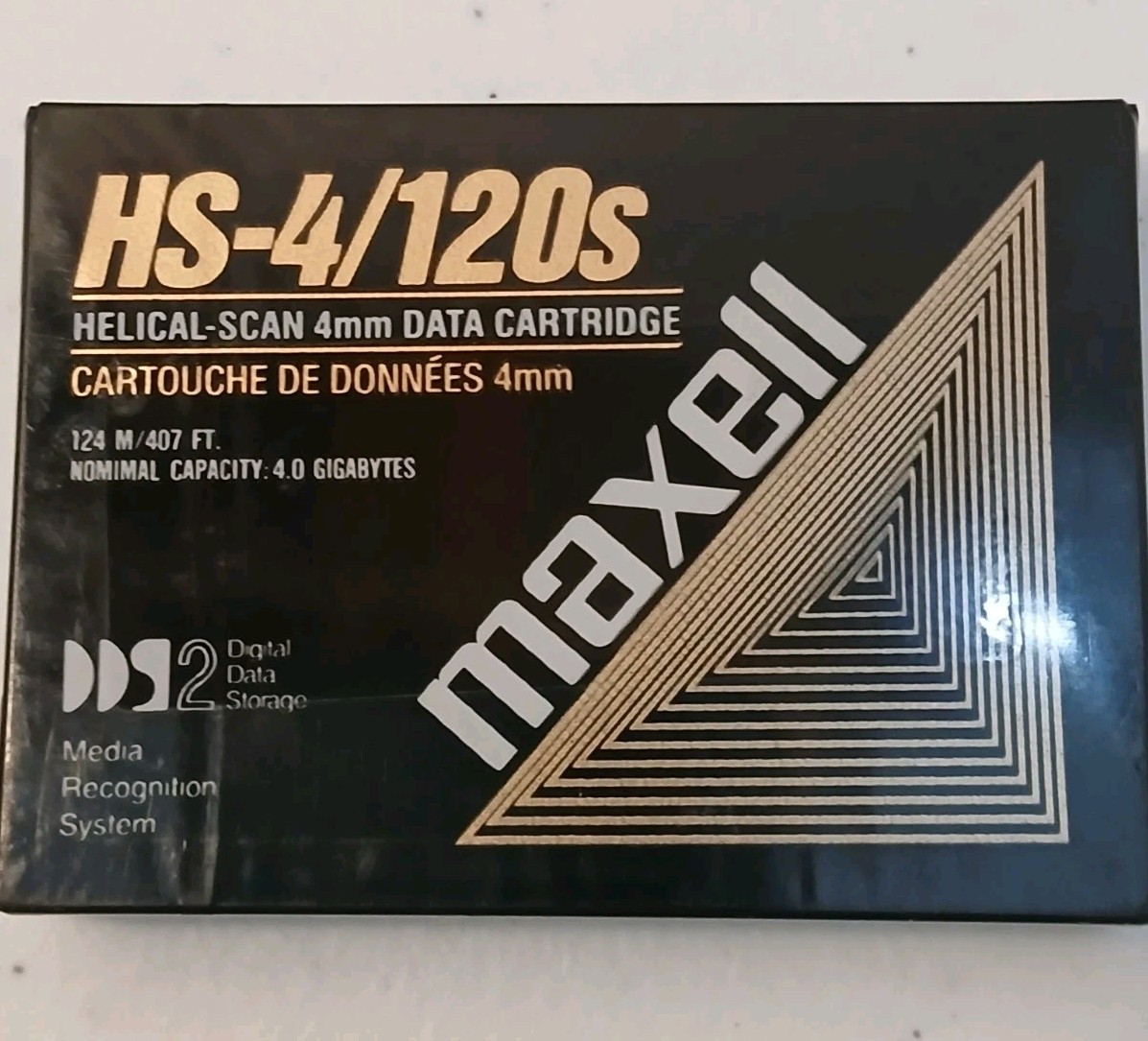 Maxell HS-4/120s Helical Scan 4mm Data Cartridge - New Sealed