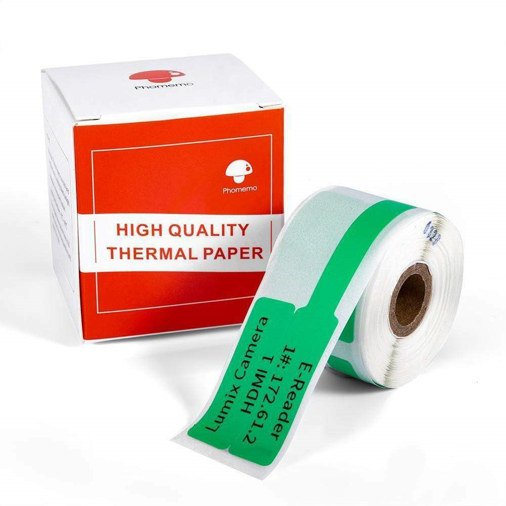 Square Thermal Sticker Labels Self-Adhesive Tag Paper for Phomemo M110 Printer