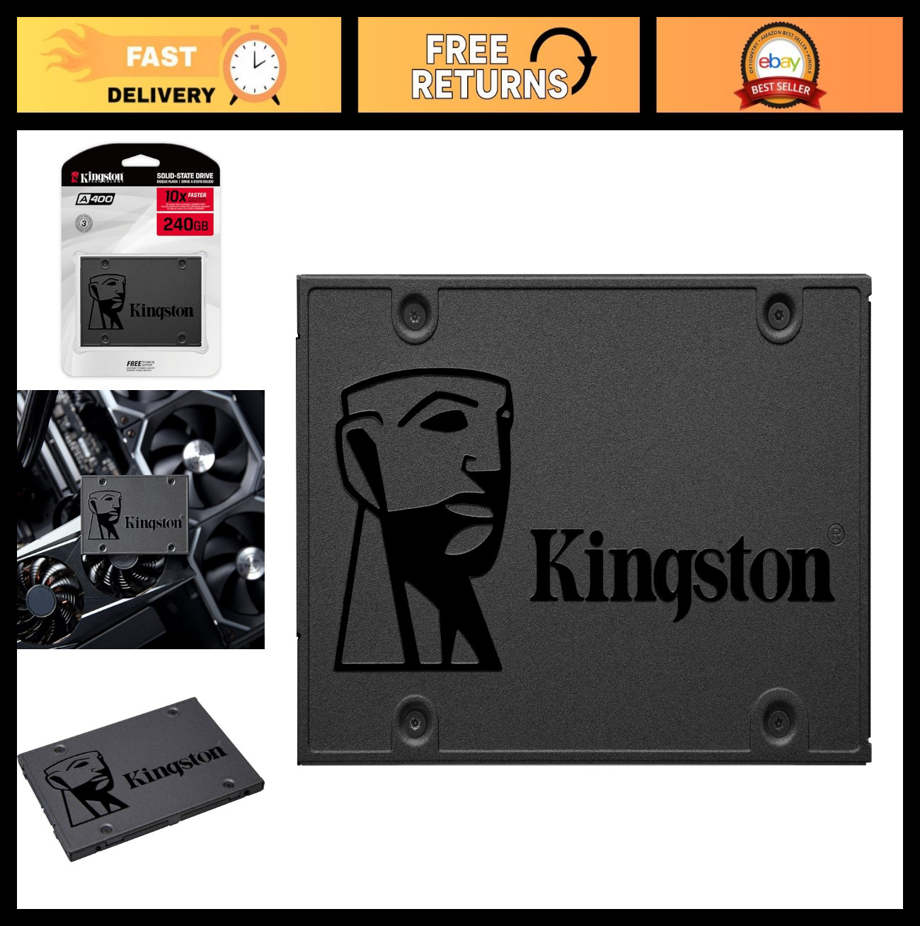 240GB SATA 3 2.5" Internal SSD - High-Speed HDD Replacement for Enhanced Perform