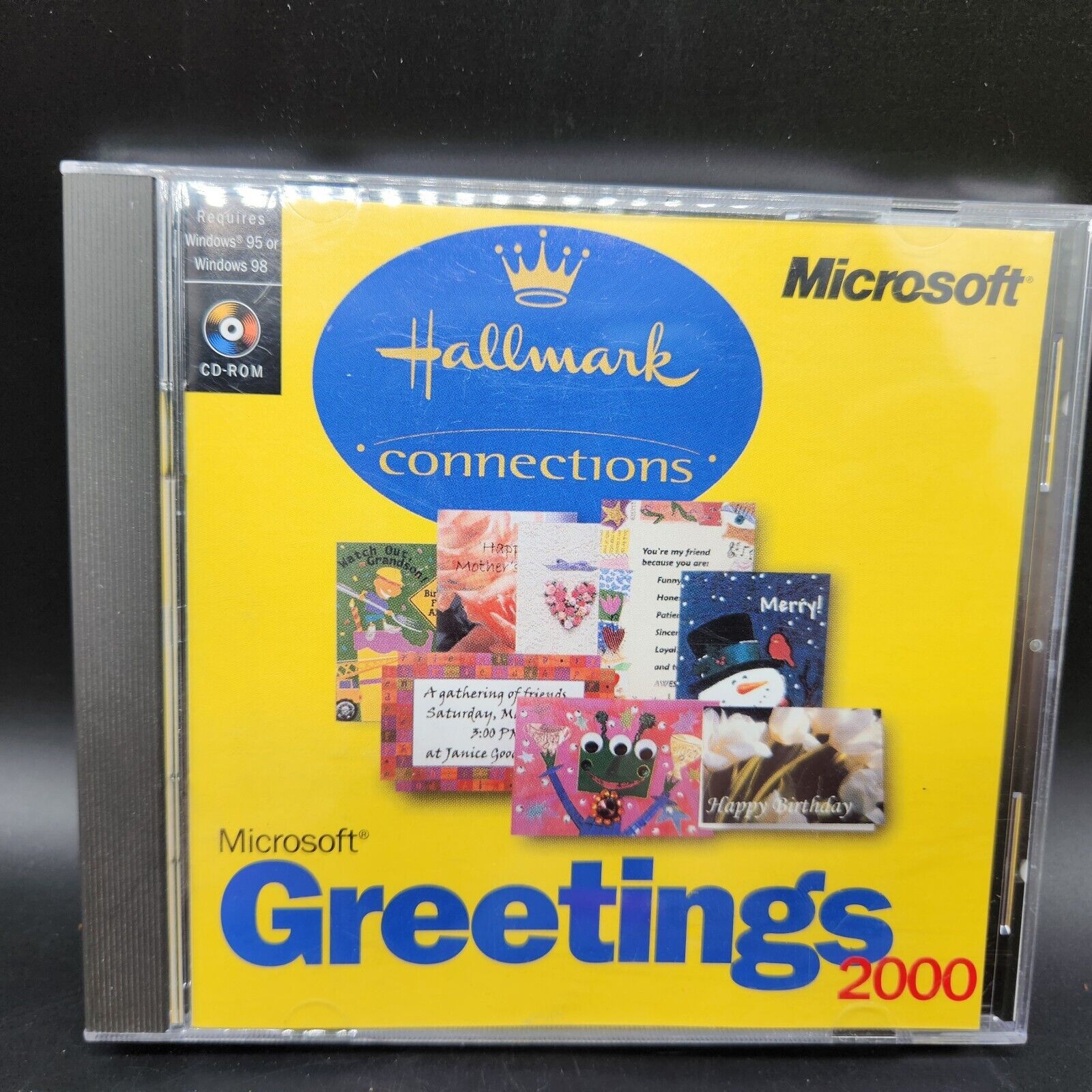 Microsoft Hallmark Greetings 2000 Windows 95 / 98 PC CD Publishing Software