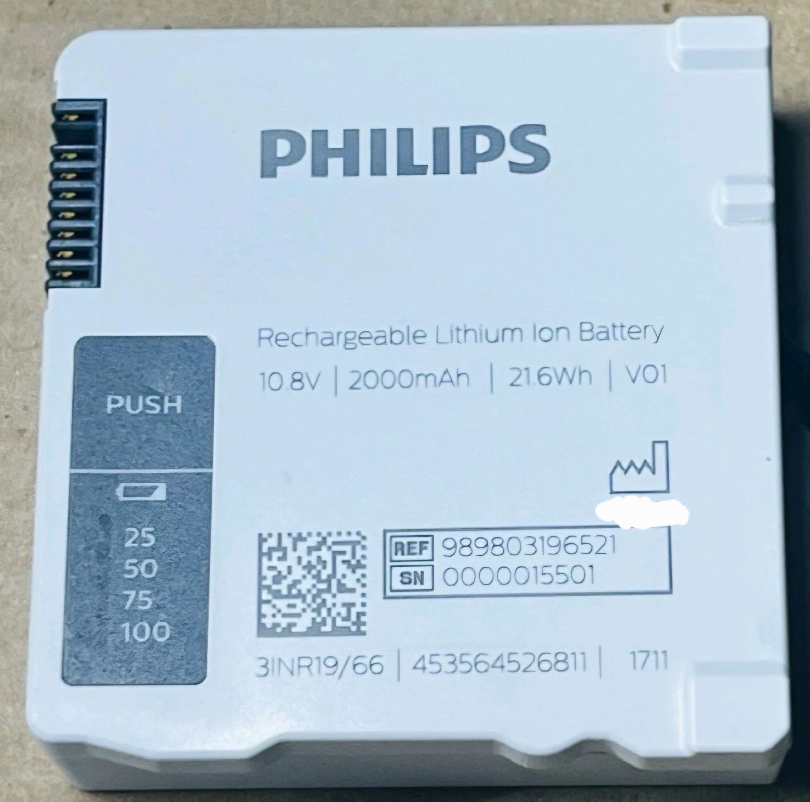 Genuine Battery for Philips Intellivue X3 / MX100, 989803196521 Exp 2022