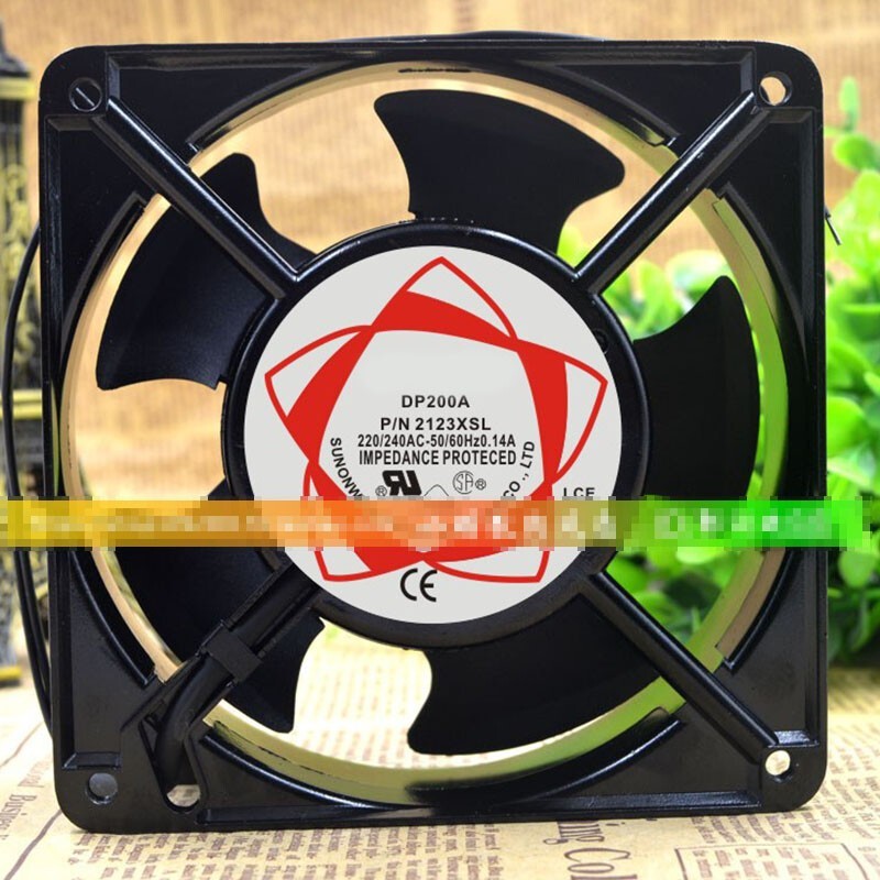 For SUNON DP200A P/N2123XSL 120x120x38MM 2wire Axial Cooling Fan 220～240VAC