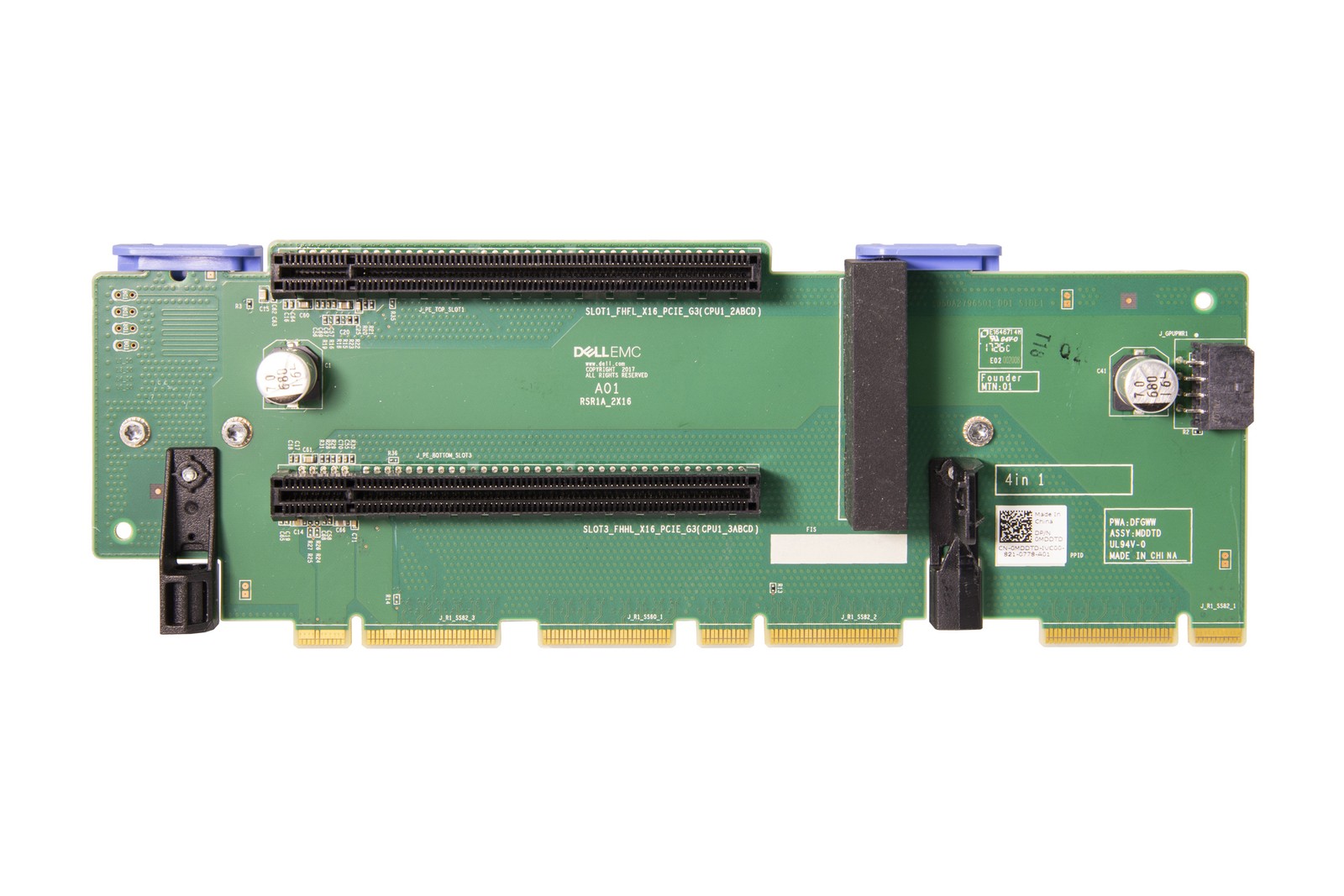 Riser Dell PowerEdge R740/R740XD 2xPCI-E 3.0x16 Card1A MDDTD