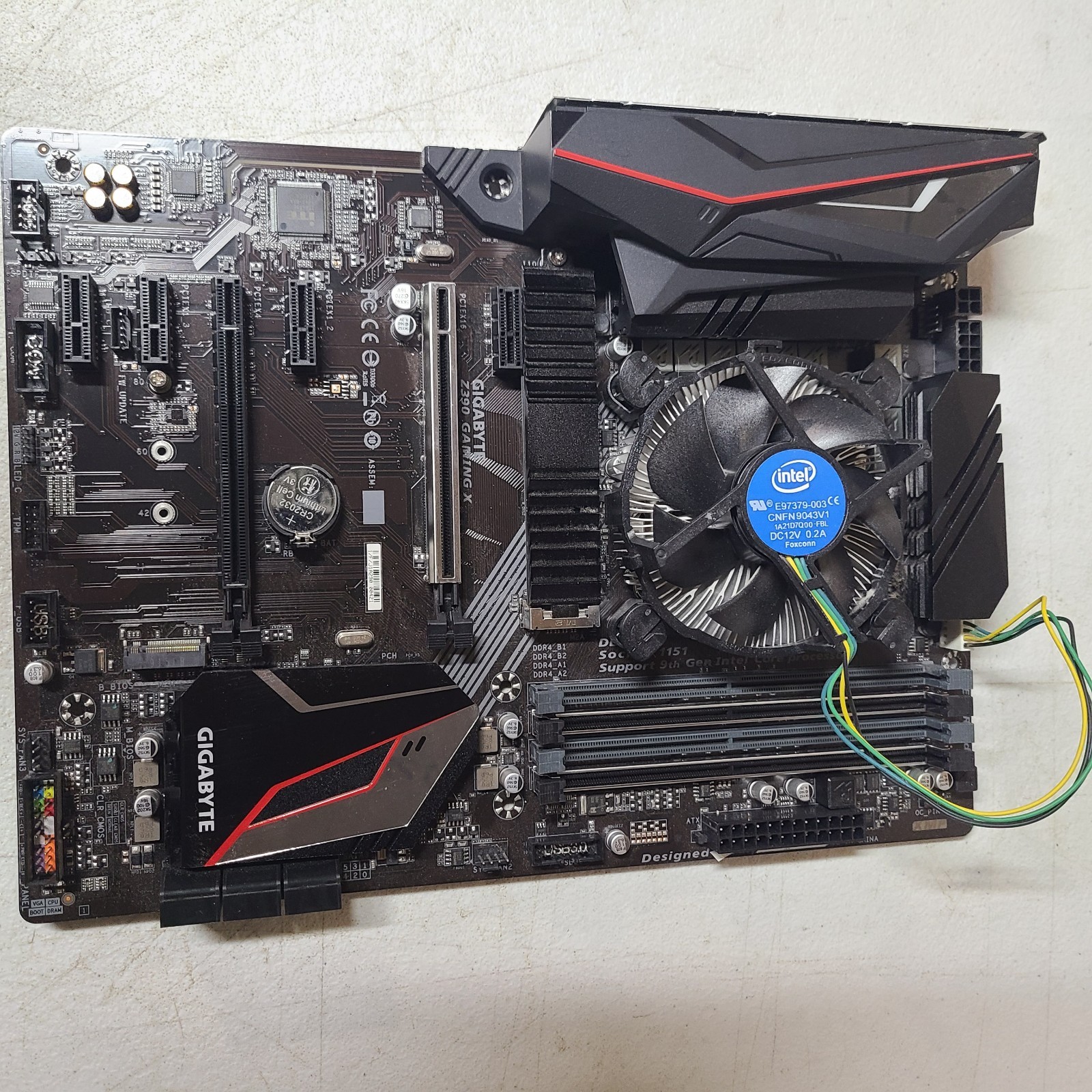 GIGABYTE Z390 GAMING X Motherboard, I3-9100, 256gb Nvme, Cpu Cooler 