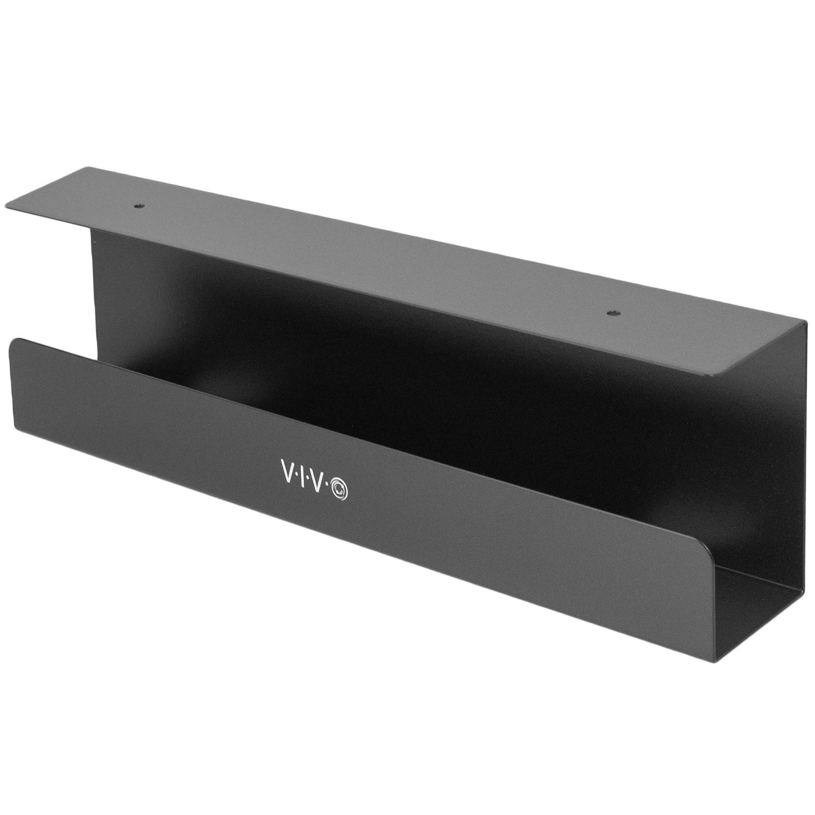 VIVO Black 17 in Under Desk Cable Management Tray, DESK-AC06-1C