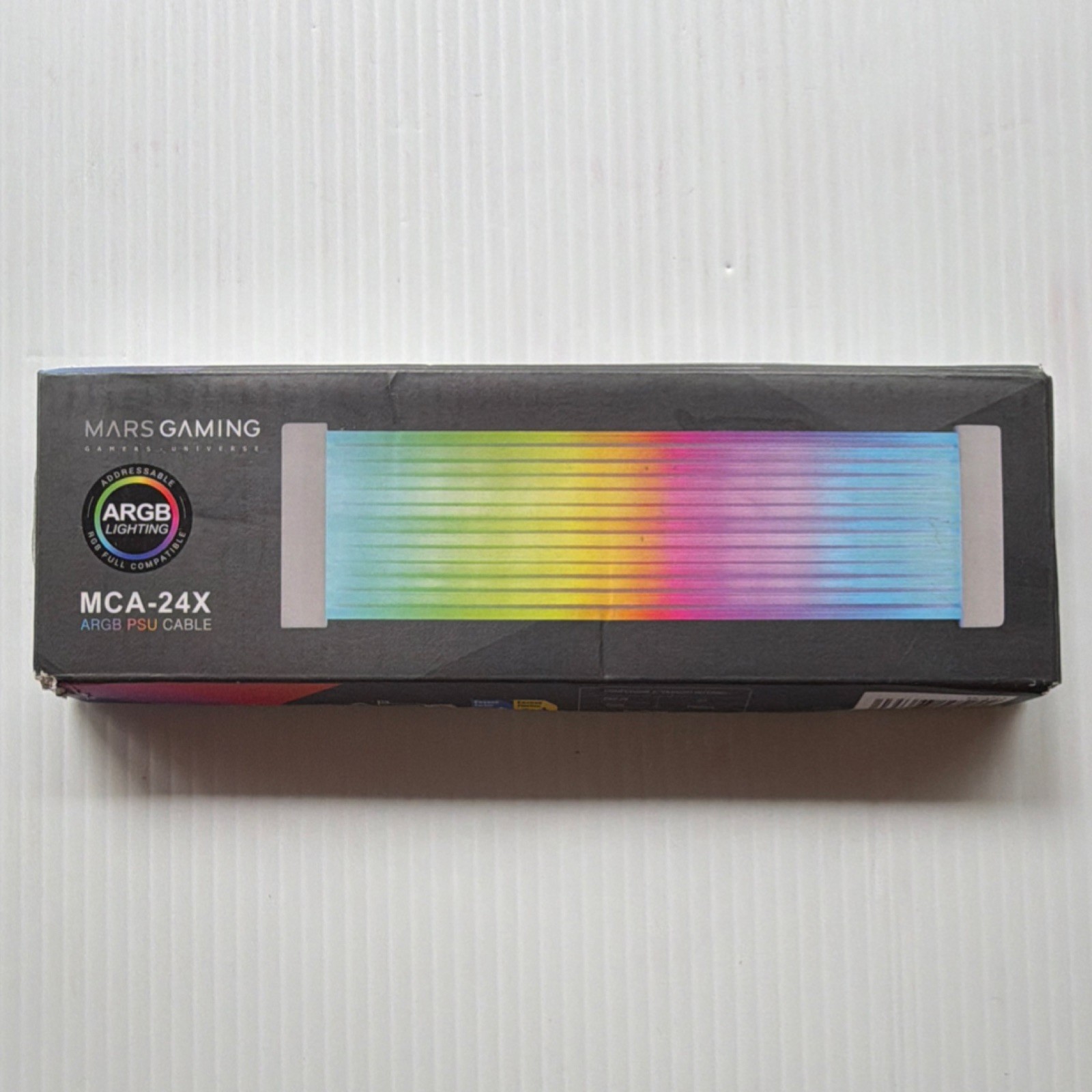 Mars Gaming MCA-24X ARGB Lighting Multicolor 24 Pin PSU Cable Addressable RGB