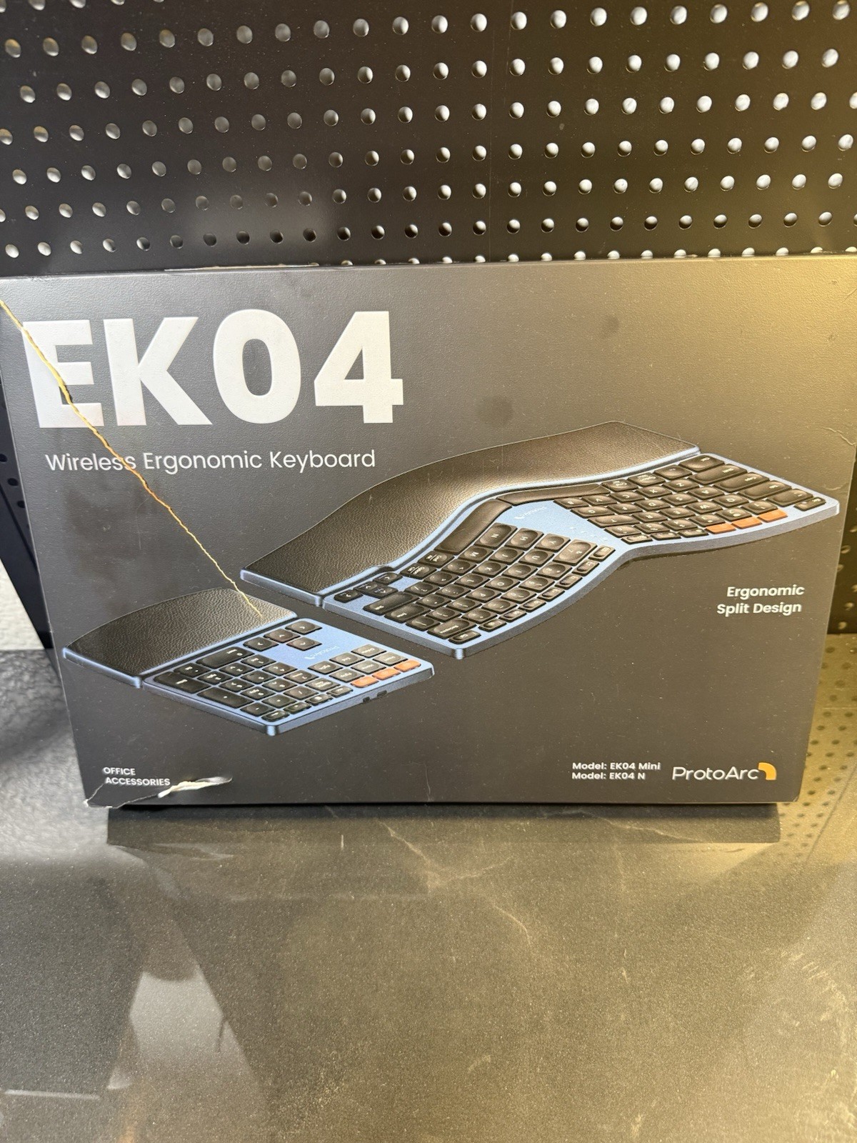 ProtoArc EK04 Wireless Ergonomic Split Keyboard & Number Pad Blue Bluetooth