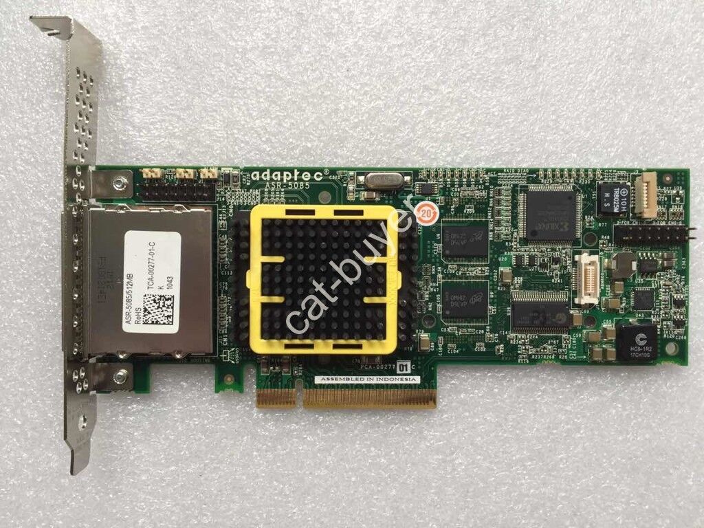 Adaptec ASR-5085  512MB Cache   PCI-e x8 Controller RAID card Full profile