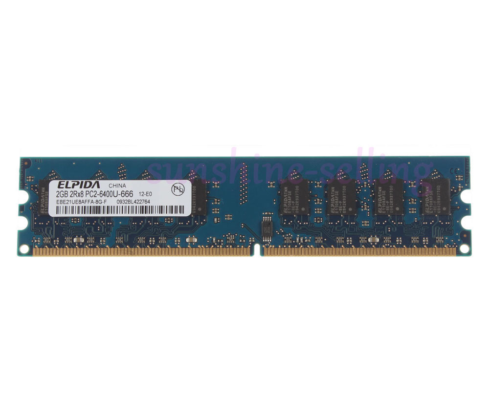 Elpida 2GB  PC2-6400 DDR2 800 Memory For HP COMPAQ DC7800 DC7800p DC7900 Series