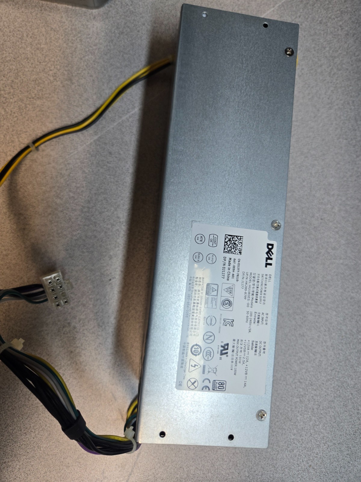 Dell L180ES-00 HU180ES-00 AC180ES-00 Computer Power Supply 180W