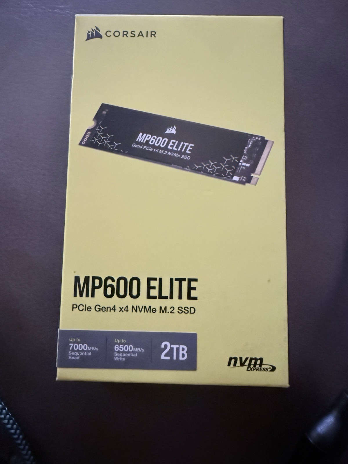 Corsair MP600 ELITE 2TB PCIe Gen4 x4 NVMe M.2 SSD (Non-heatsink / standard