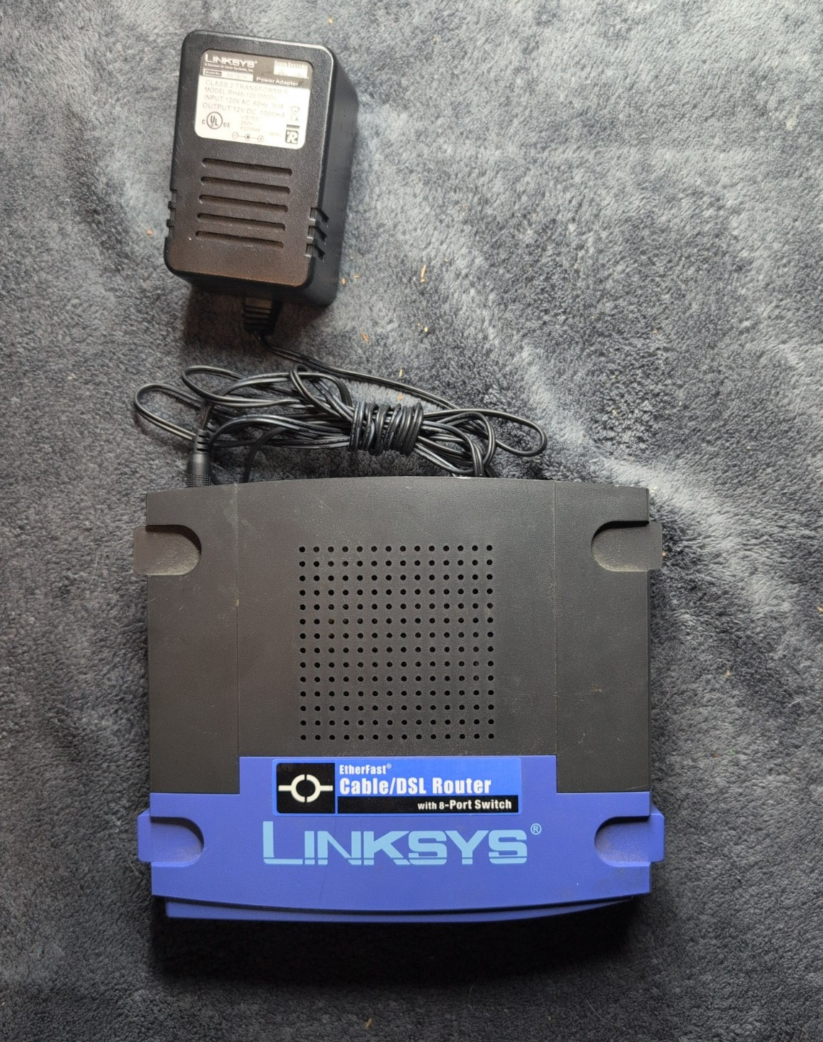 Linksys BEFSR81 v3 EtherFast 8-Port Cable/DSL Router Tested w/ Adapter