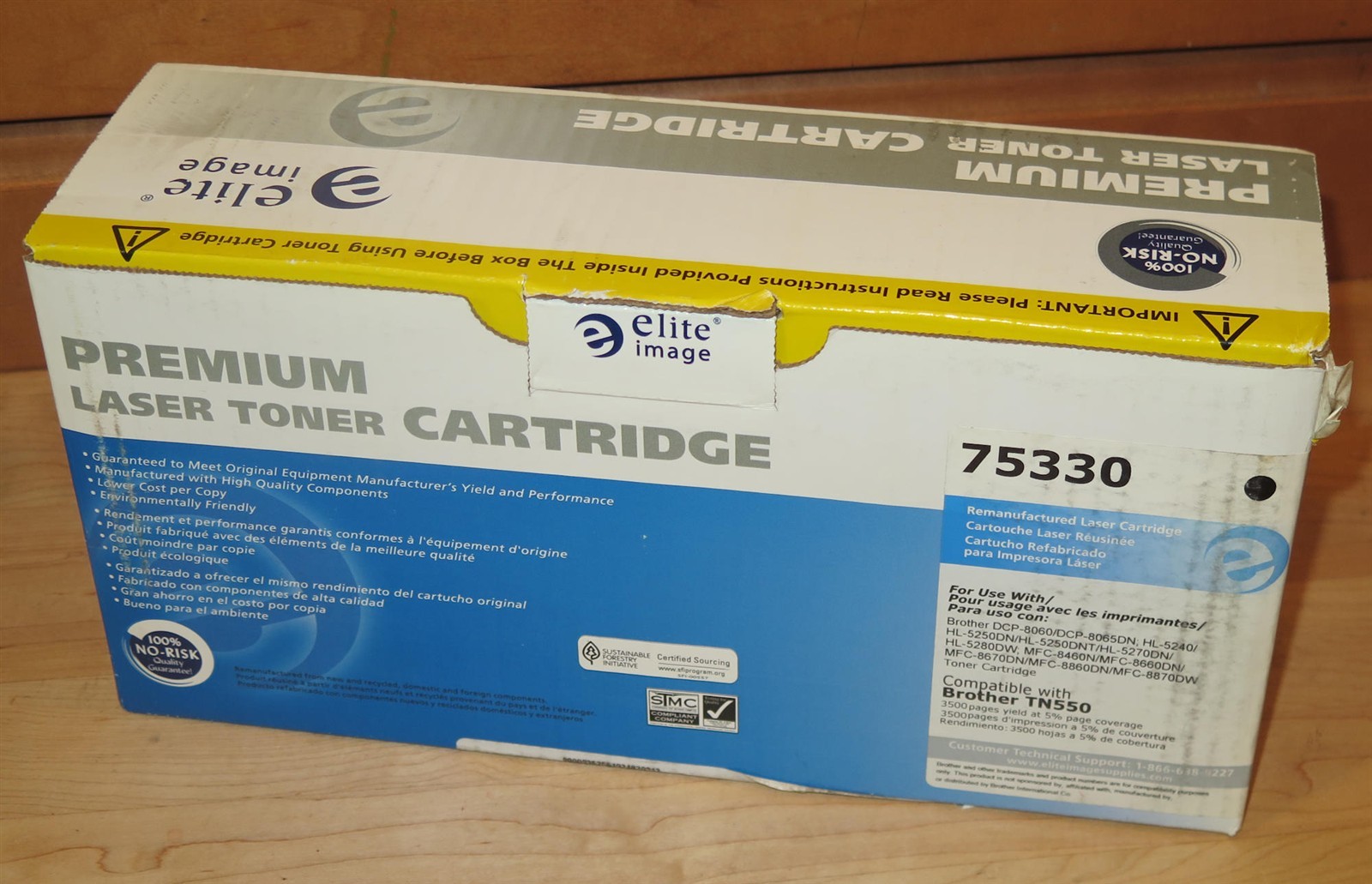 Elite Image Premium Black Laser Toner Cartridge - for Brother TN-550