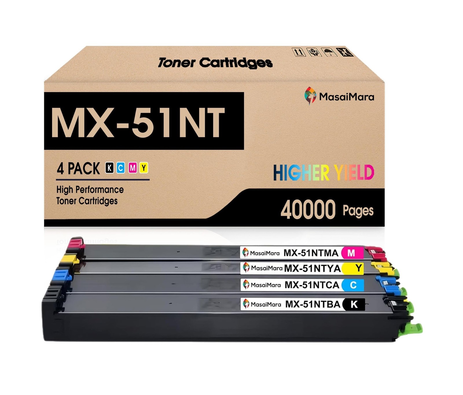 MasaiMara MX51NT MX-51NT Compatible High Yeild Toner Cartridge for Shap MX-51...