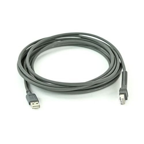 Zebra CBA-U30-S15ZBR 15ft Straight USB Type-A Cable for Scanners
